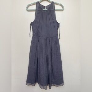 100% silk grey J. Crew sleeveless dress | Size 6